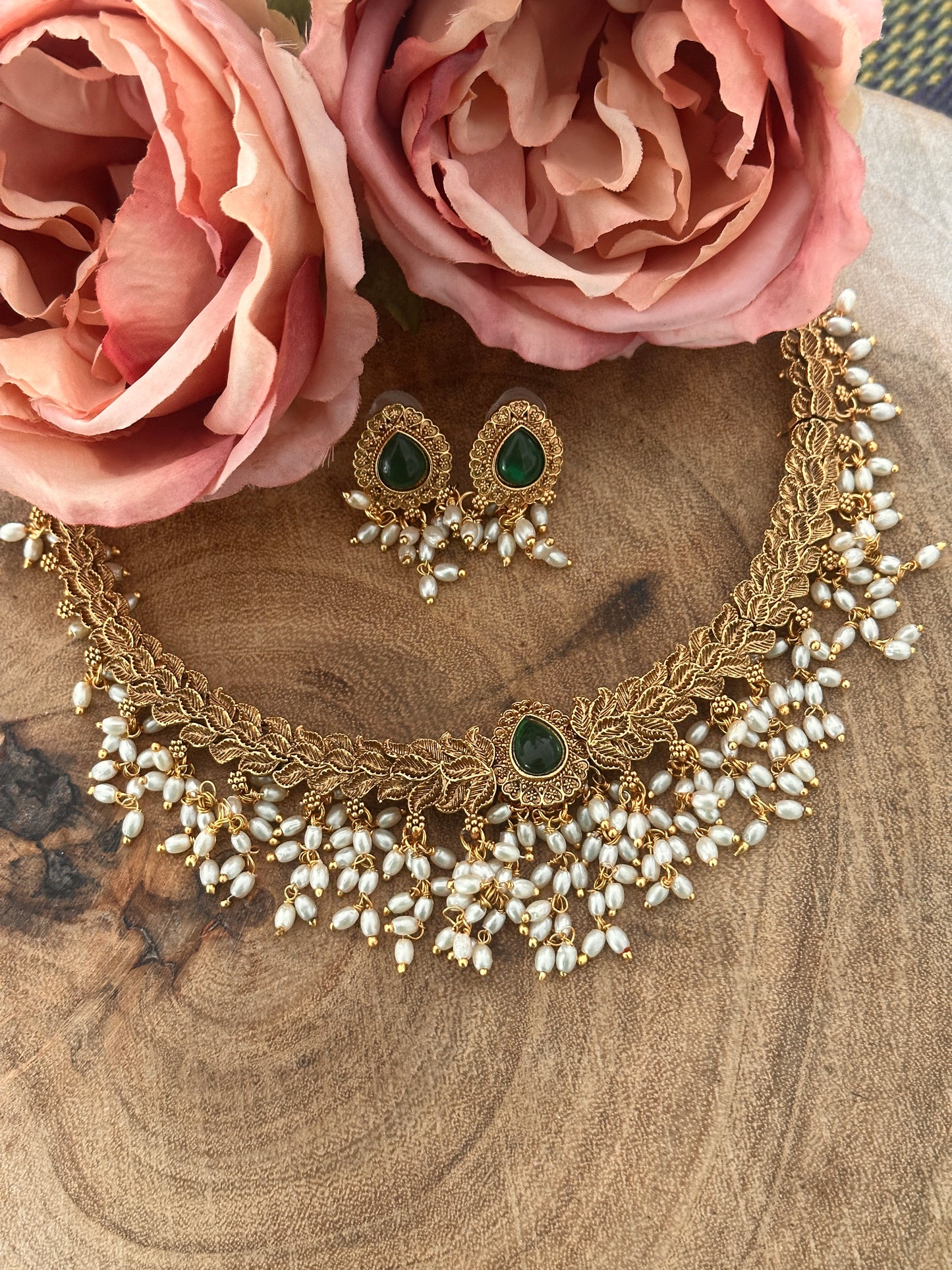 Sai Rice Pearl Necklace