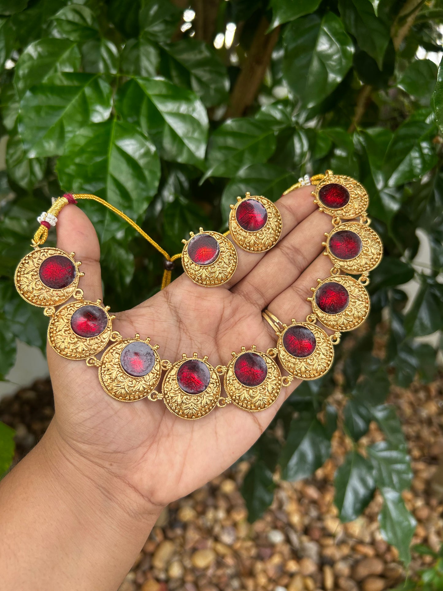Vayoora Enamel Necklace