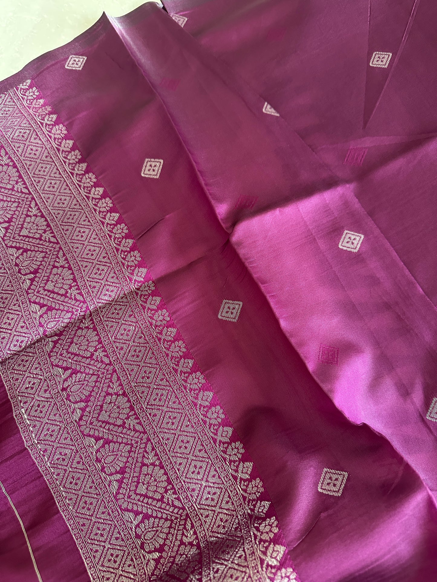 Pastel Green Peacock Saree