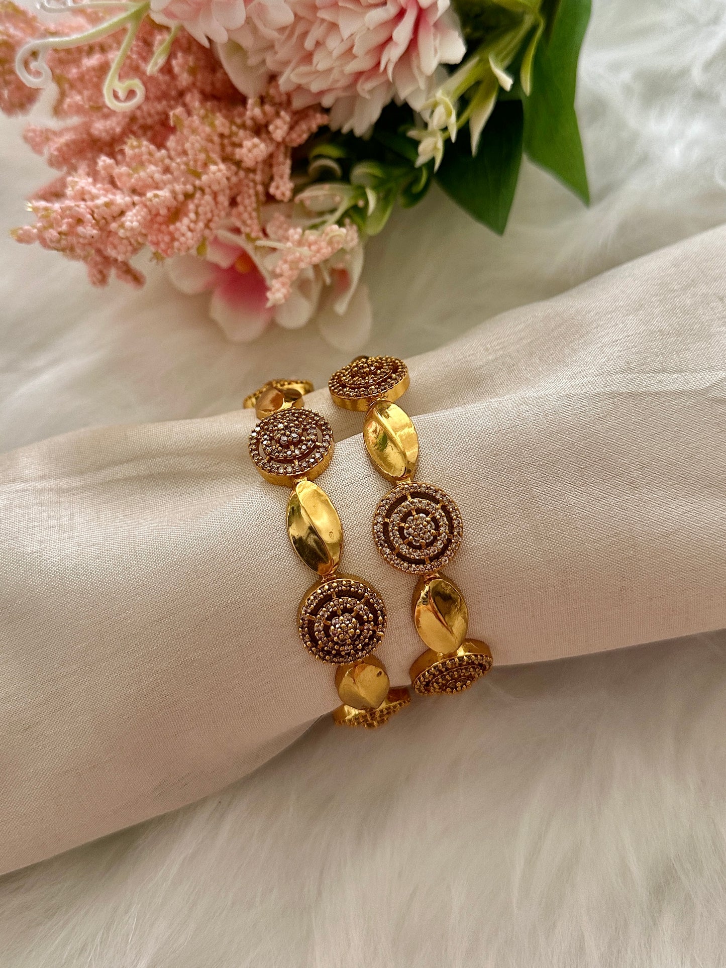 AD chakra Premium bangles(Set of 2)