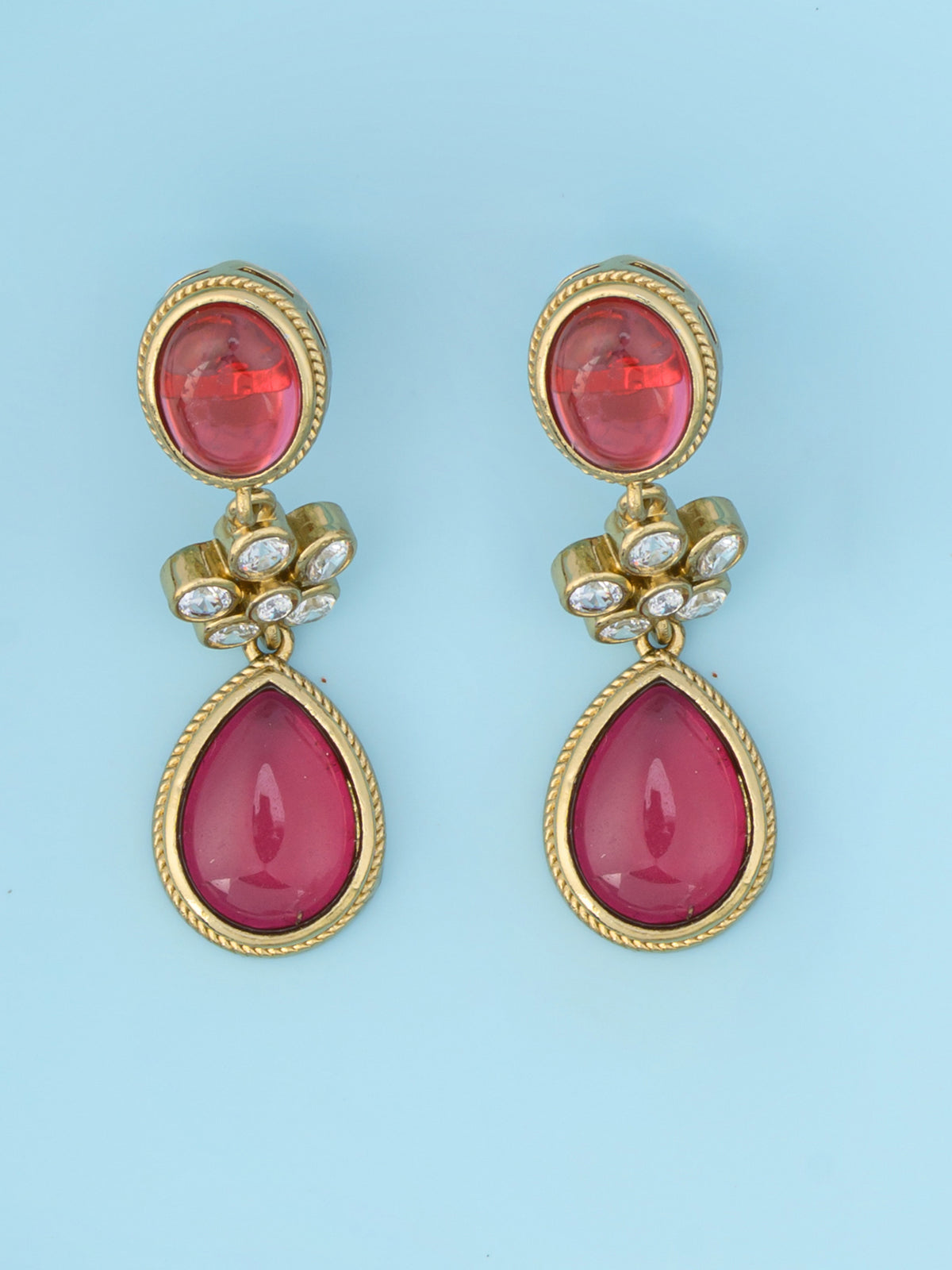 Red Raindrop Dual Necklace