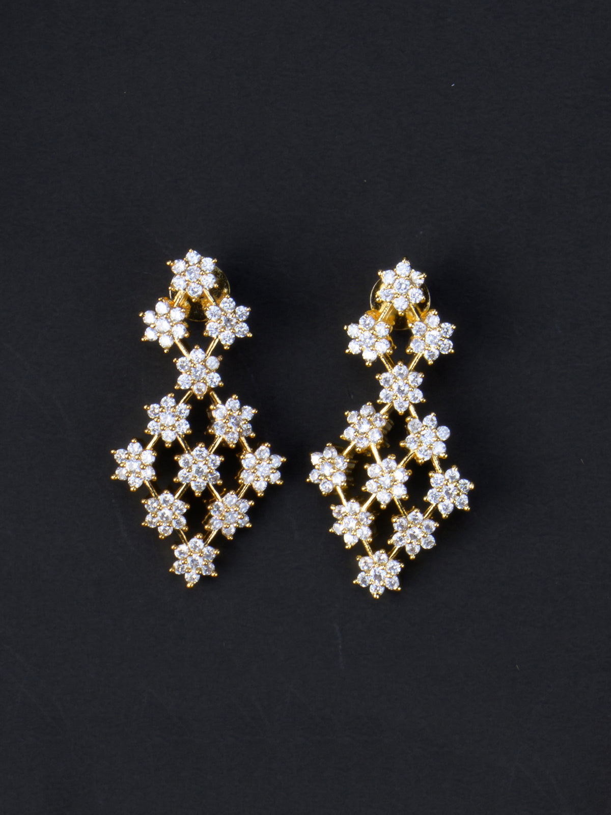 Poovani AD Necklace Set - earrings