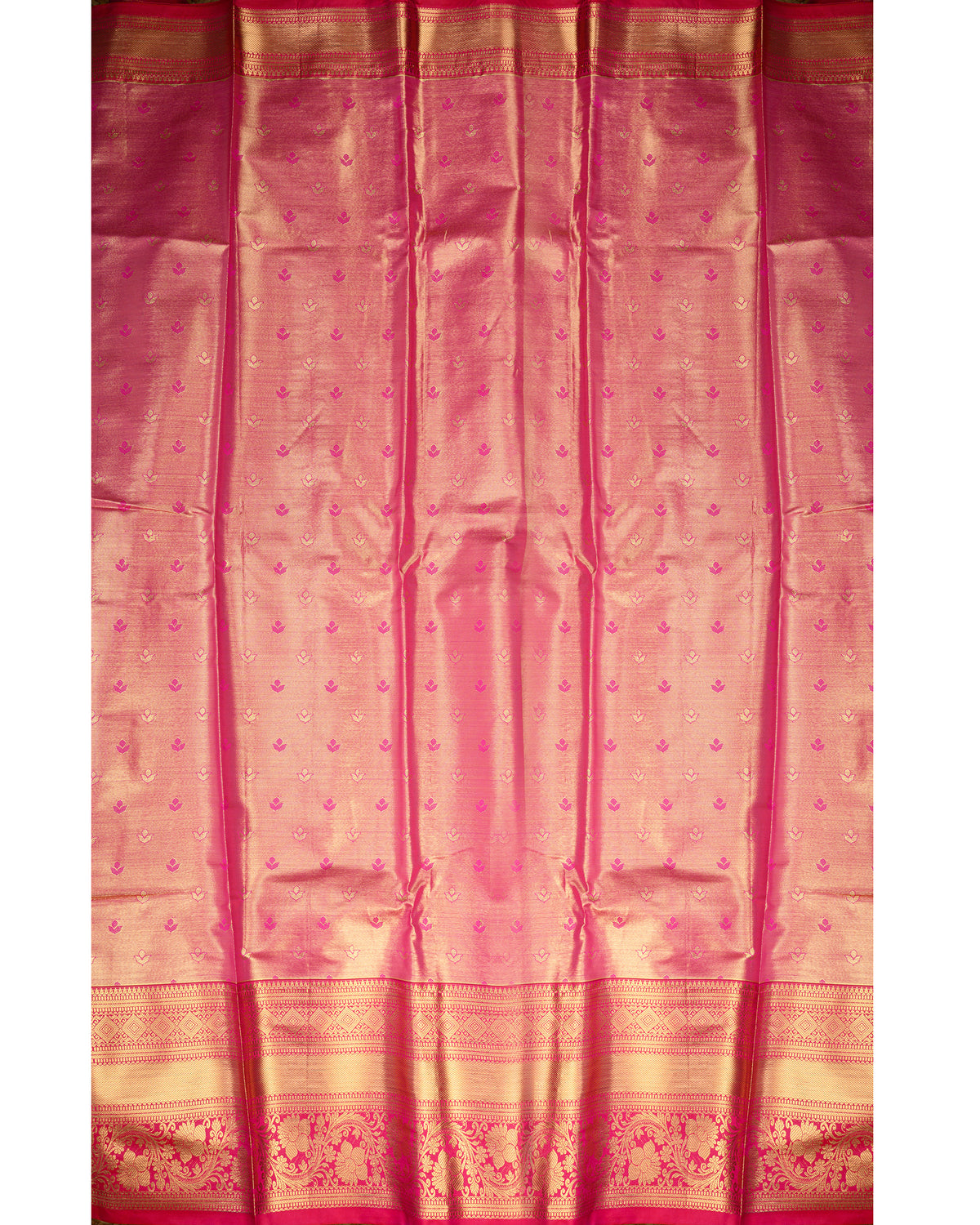 Padmaraga Kanchipuram Banarasi Silk Saree