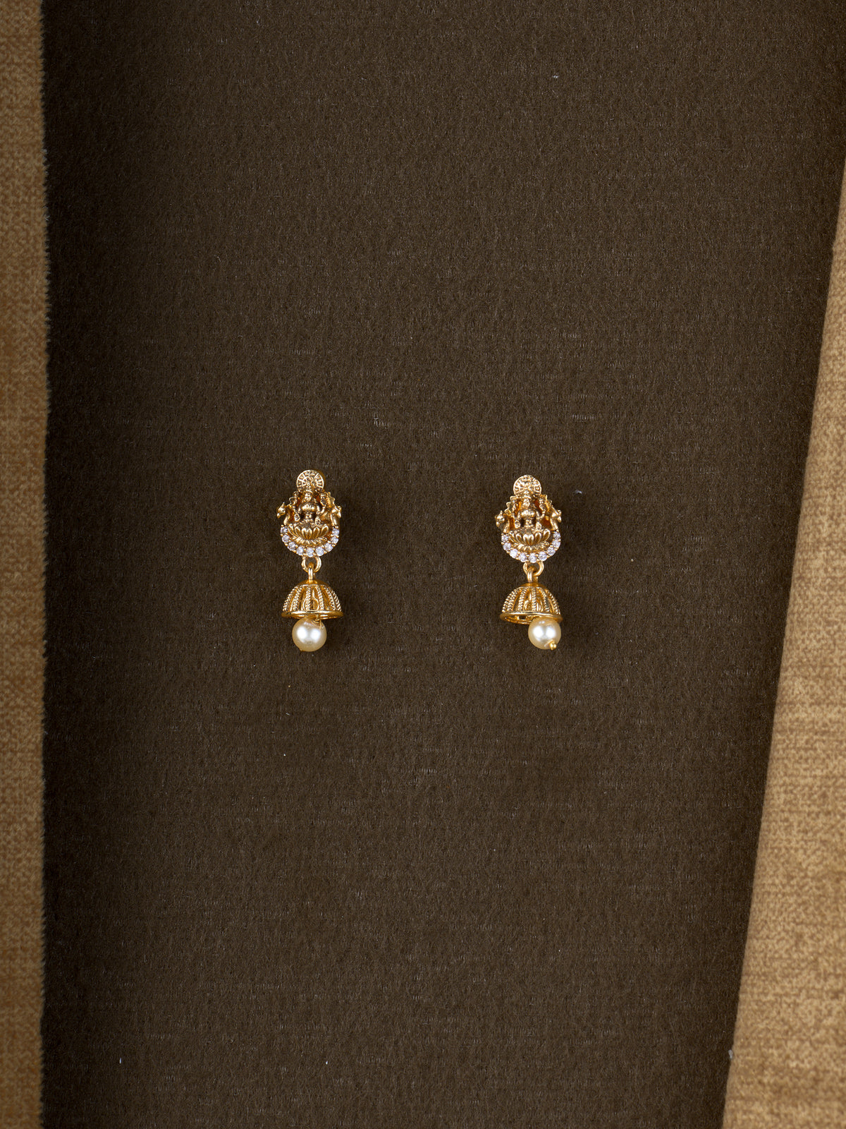 Devika Temple Crest Jhumkas