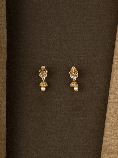Devika Temple Crest Jhumkas