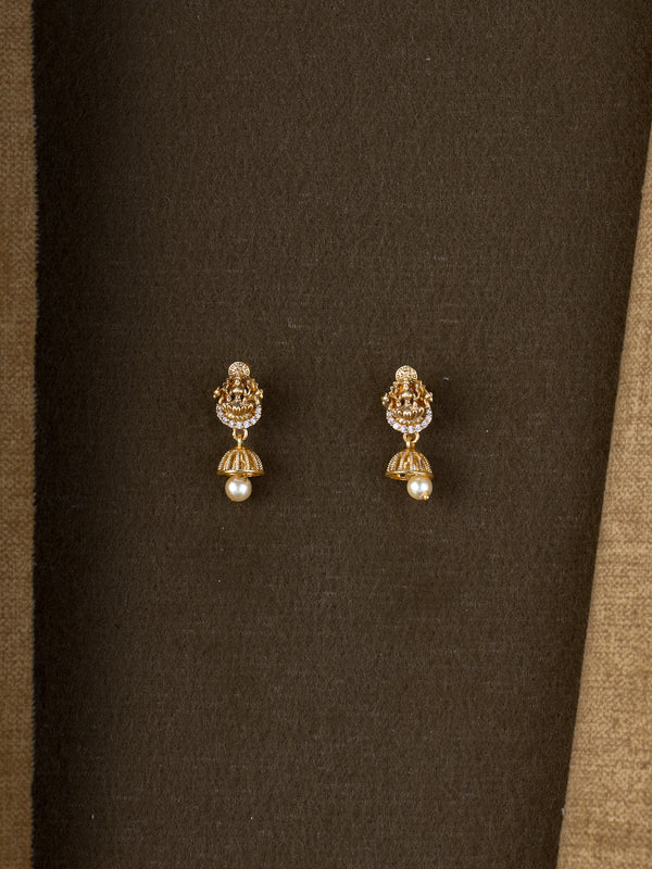 Devika Temple Crest Jhumkas