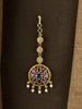 Ruby Chakra Pearl Maang Tikka