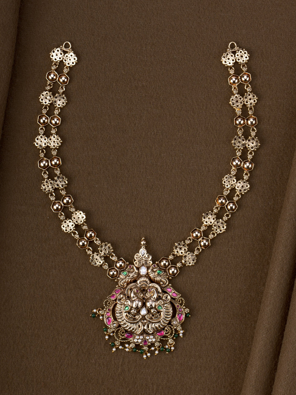 1Gm Gold Plated Chakori Haaram - full view