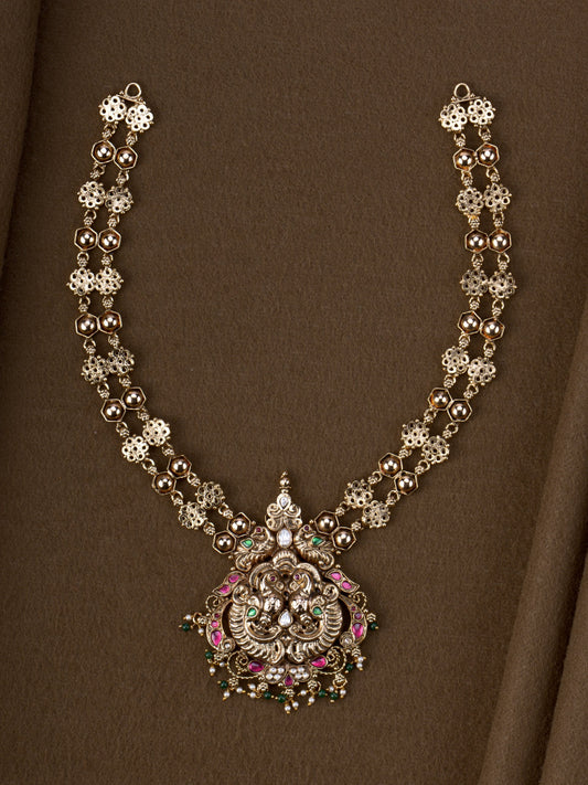 1Gm Gold Plated Chakori Haaram - full view