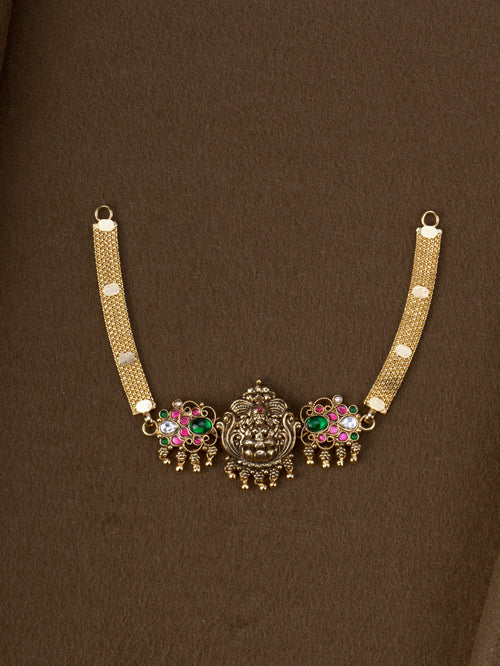 1Gm Gold Plated Kamalasana Lakshmi Choker