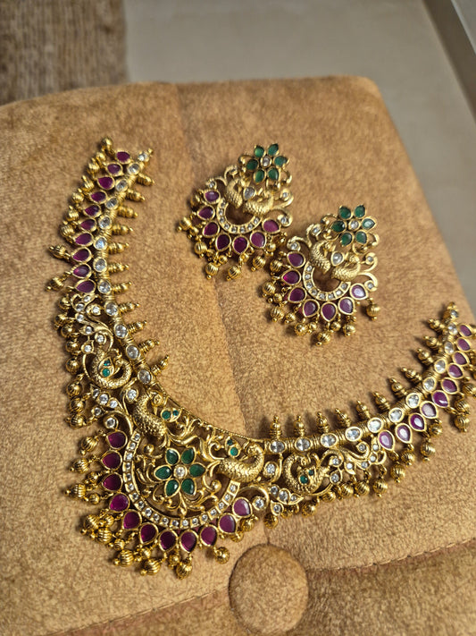 Non Idol Ghungroo Kemp Necklace