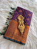 Purple Bridal Semi Silk Saree