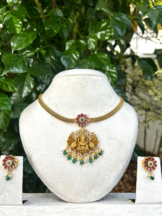 Antique Lakshmi Temple Choker Set