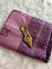 Onion Pink Crane Tissue Silk Saree