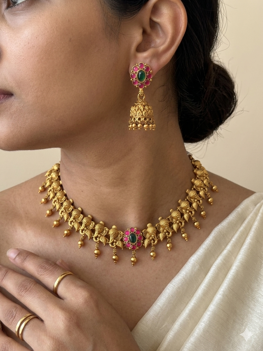 Kemp flower x Tusker Necklace set