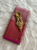 Powder Pink Cotton Silk Saree