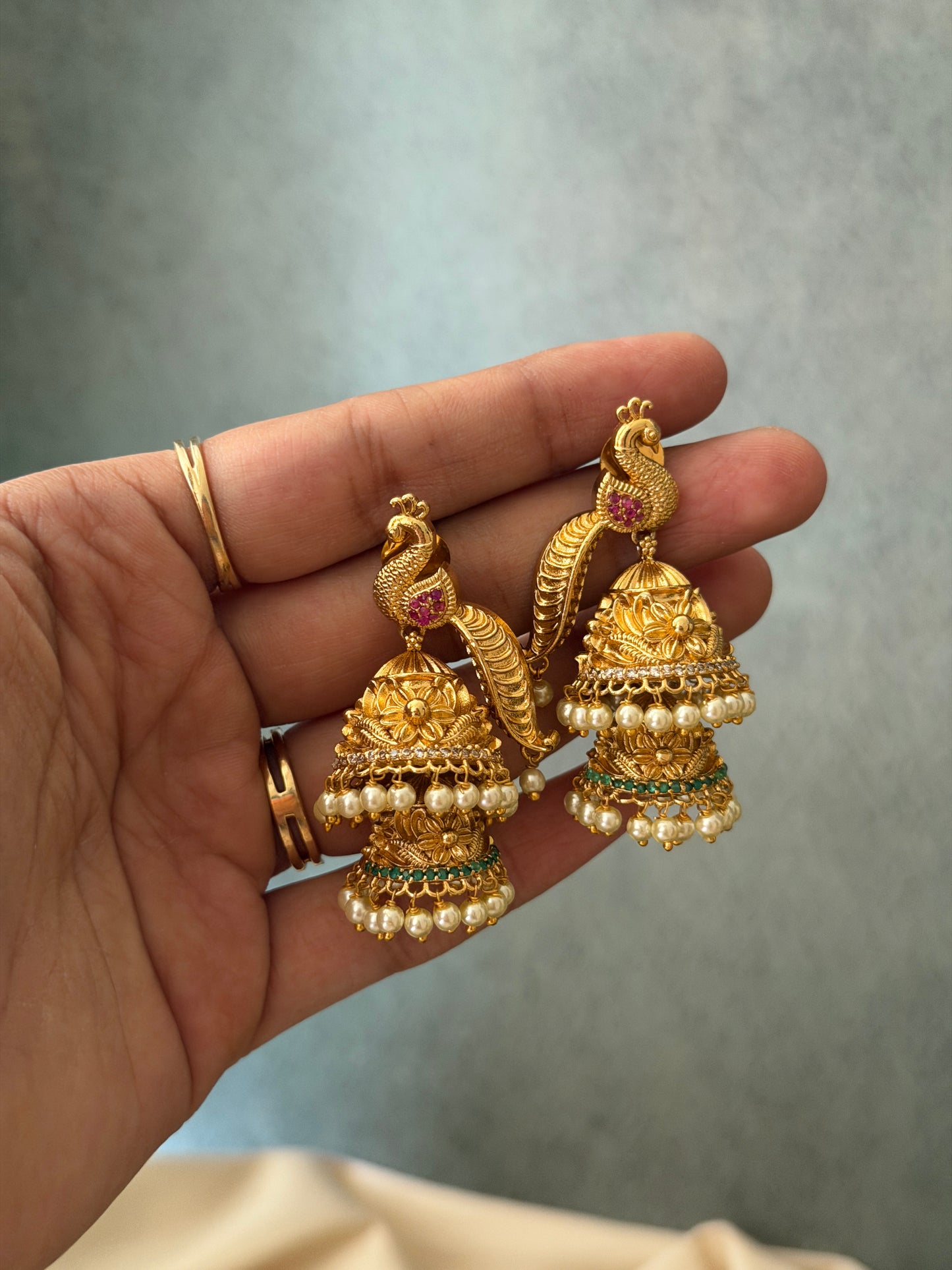 Mukul Dual Layer Jhumka