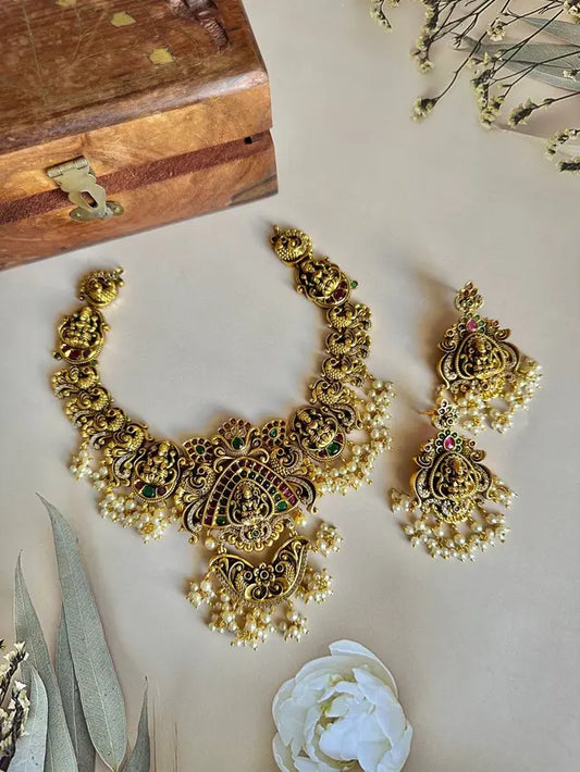 Vahini Antique Guttapulusu Necklace
