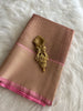 RoseGold & Pink Dual Tone Tissue Silk Saree