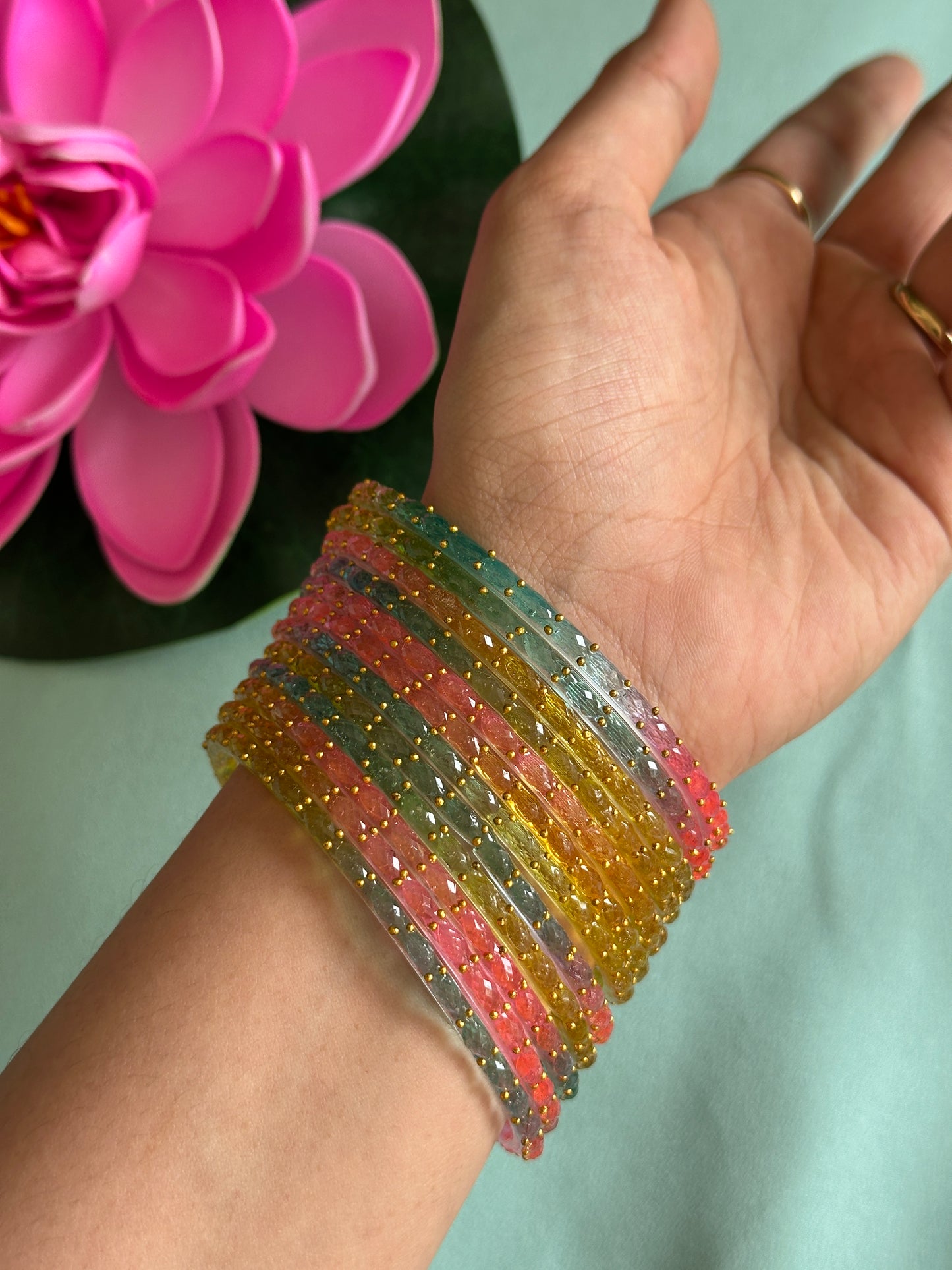 Kushi Diamond Cut Bangles