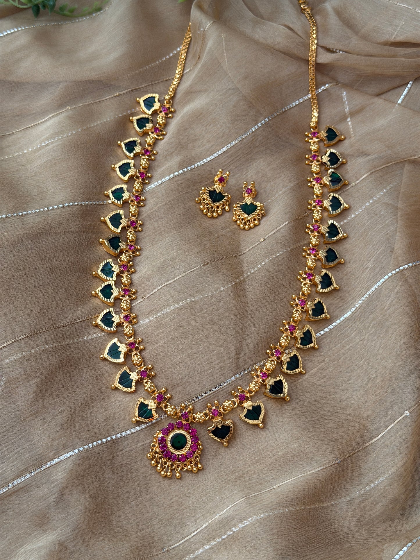 1Gm Gold Plated Palakka Haaram set