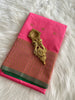 Baby Pink Semi Silk Saree