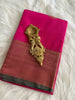 Raani Pink Semi Silk Saree
