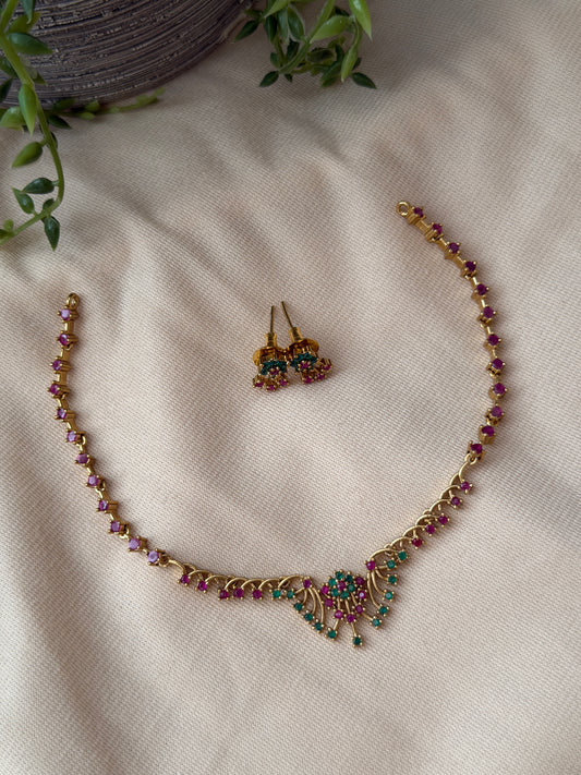 Daliya Thin AD Necklace