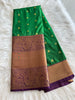 Premium Emerald Semi Kanchivaram Pattu Saree