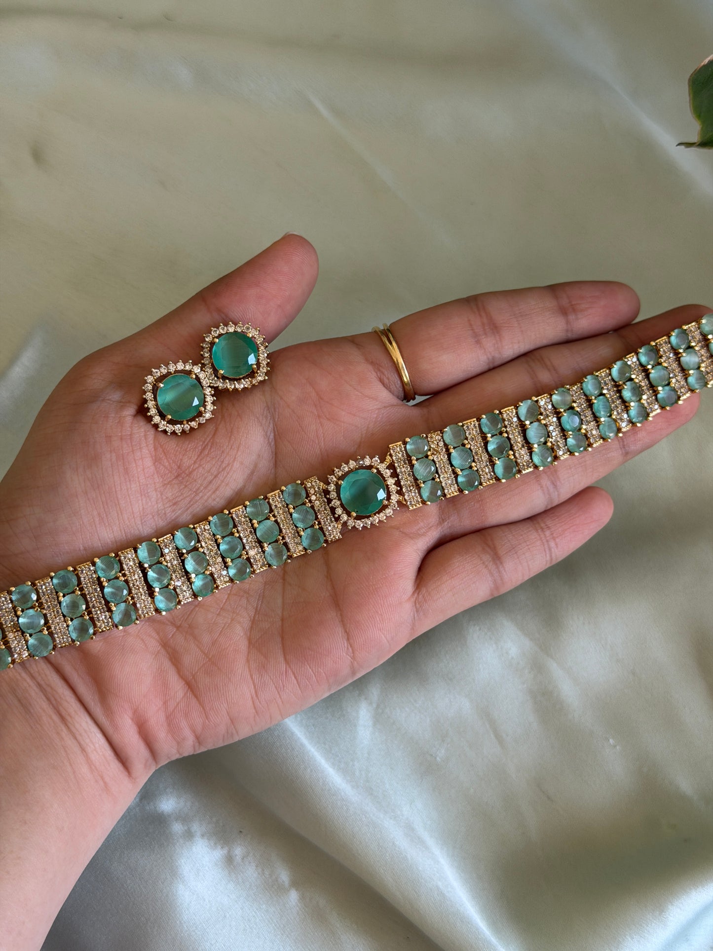 Stone High Neck Choker