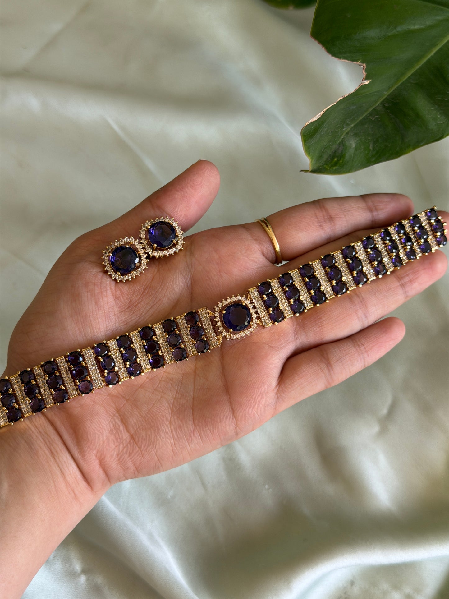 Stone High Neck Choker