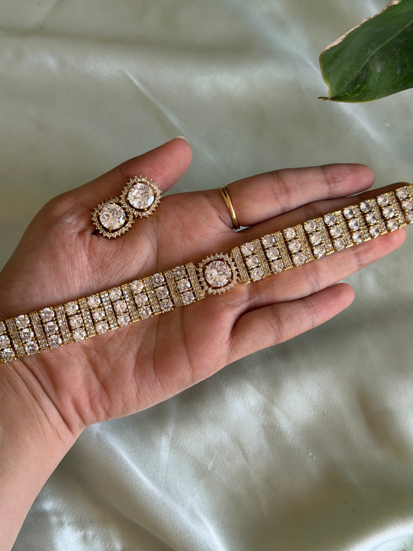 Stone High Neck Choker