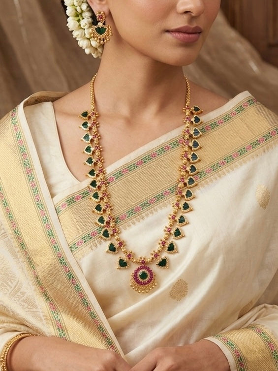 1Gm Gold Plated Palakka Haaram set