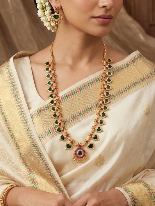 1Gm Gold Plated Palakka Haaram set