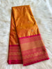Dual Orange Semi Kanchivaram Pattu Saree