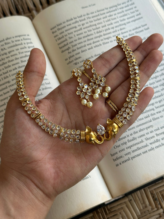 Dual Tusker Kohinoor Hasli Choker