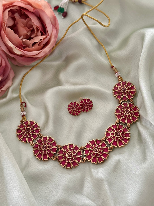 Matthapoo Enamel Necklace