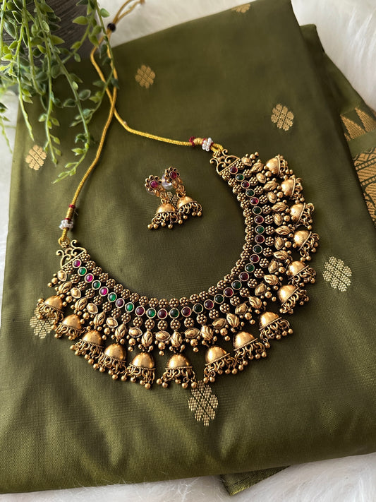 Mini Jhumka Necklace