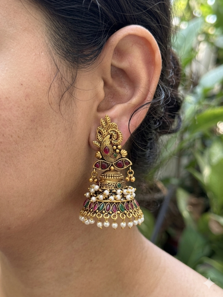 Zariah Non Idol Jhumkas