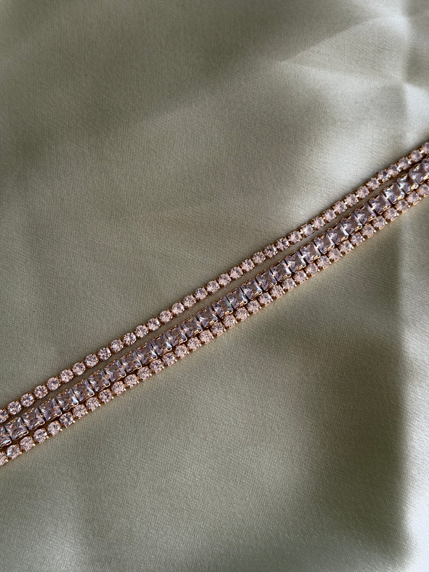 3 Layer Solataire Bracelet