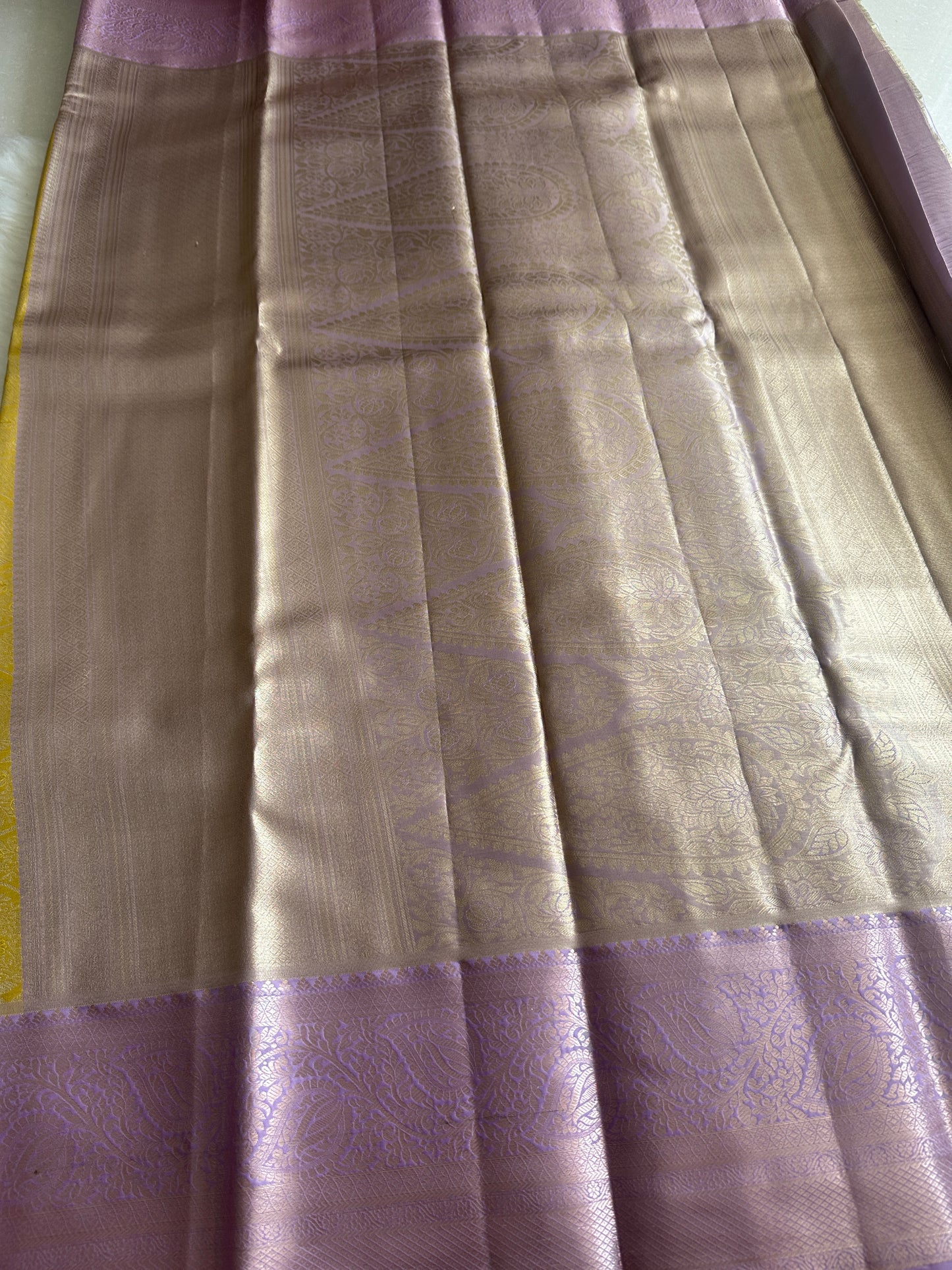 Butter x Lavender Tissue Silk Saree