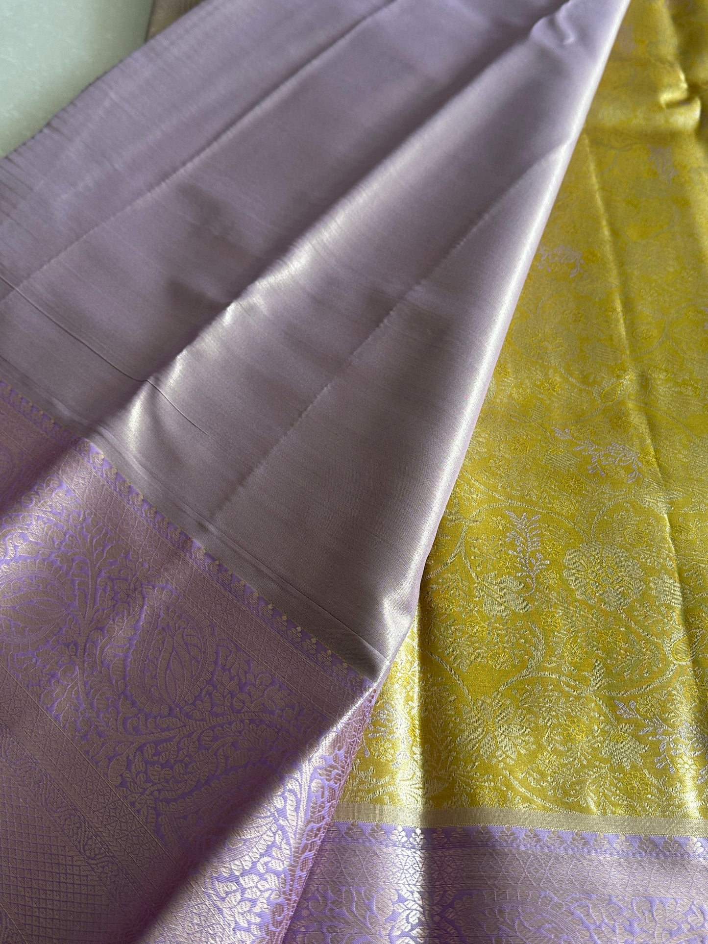 Butter x Lavender Tissue Silk Saree