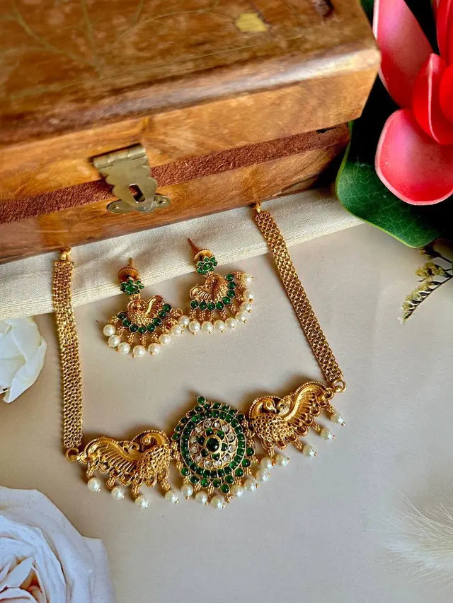 Peacock Choker Set