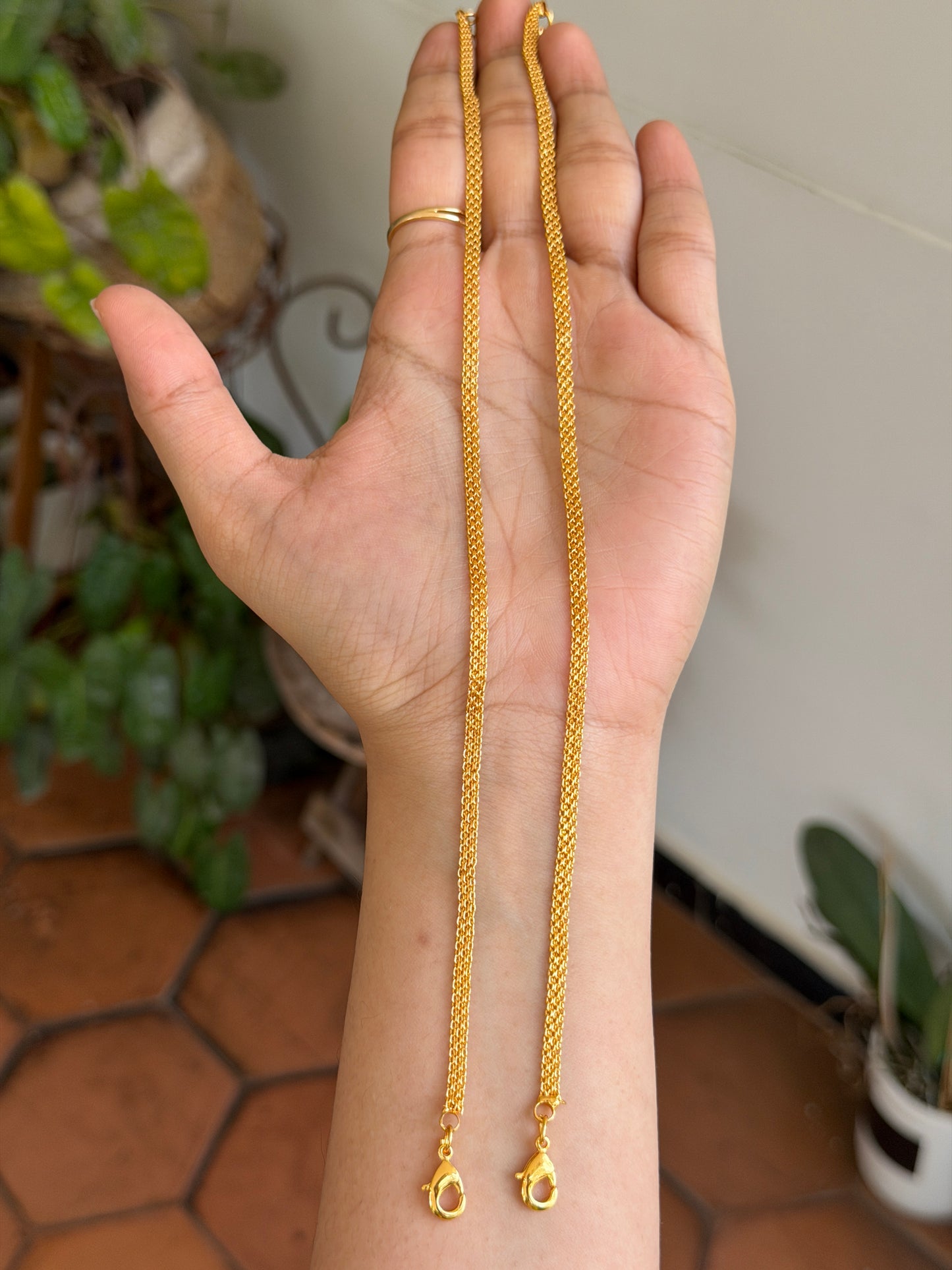 Thin Gold Replica Anklets