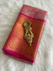 Salmon Pink Tissue Silk Saree