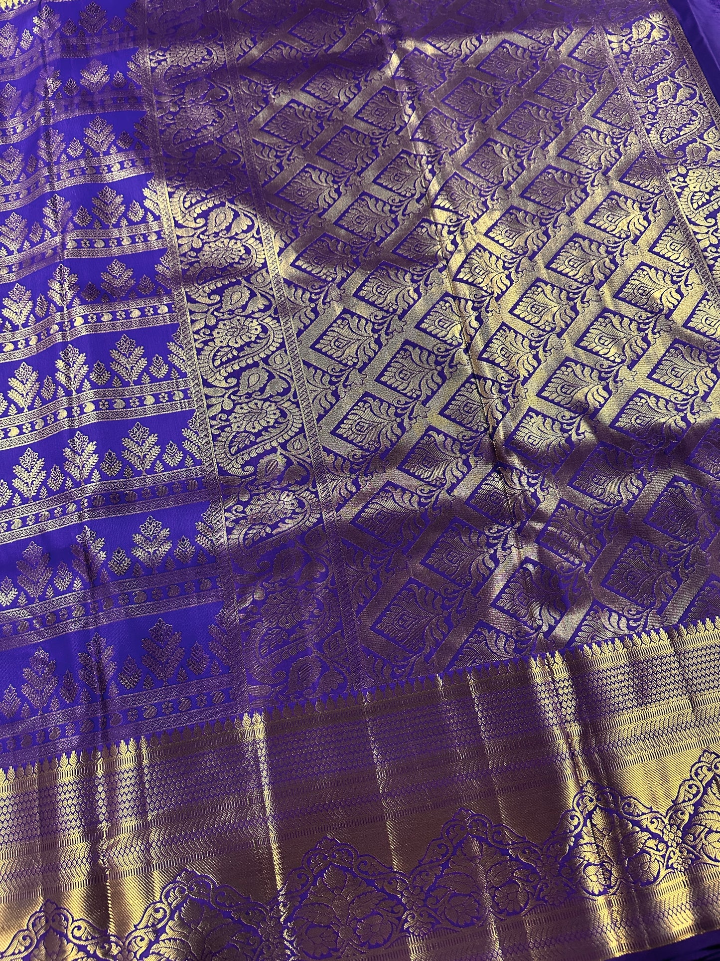 Cadbury Purple pine Tissue Kanchi Pattu