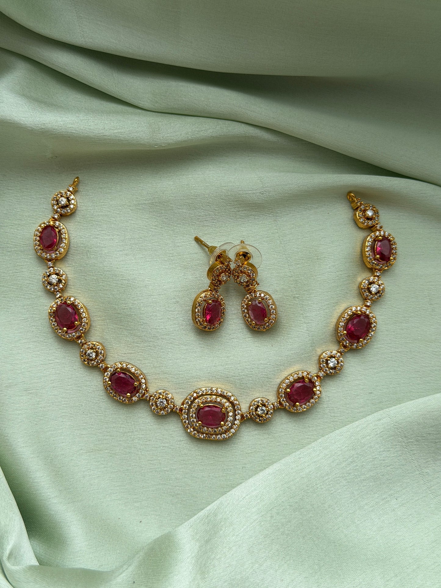 Oval AD Necklace