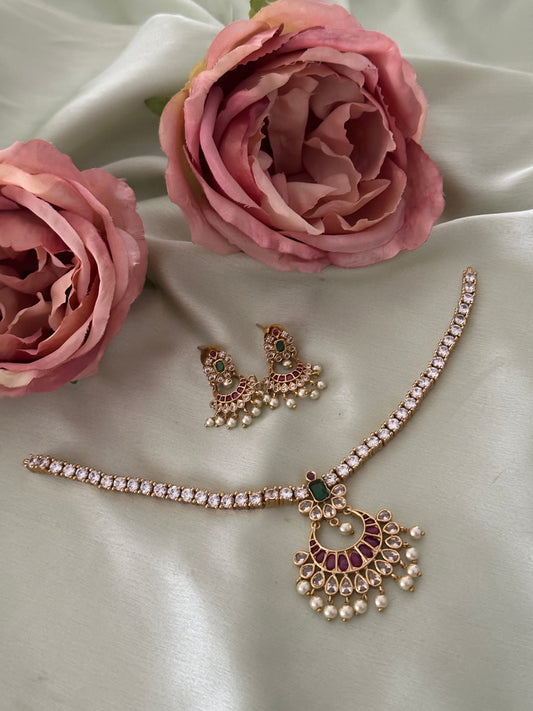 AD Chandabali Pendant Choker