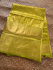 Lime Green Semi Kanchi Brocade Pattu