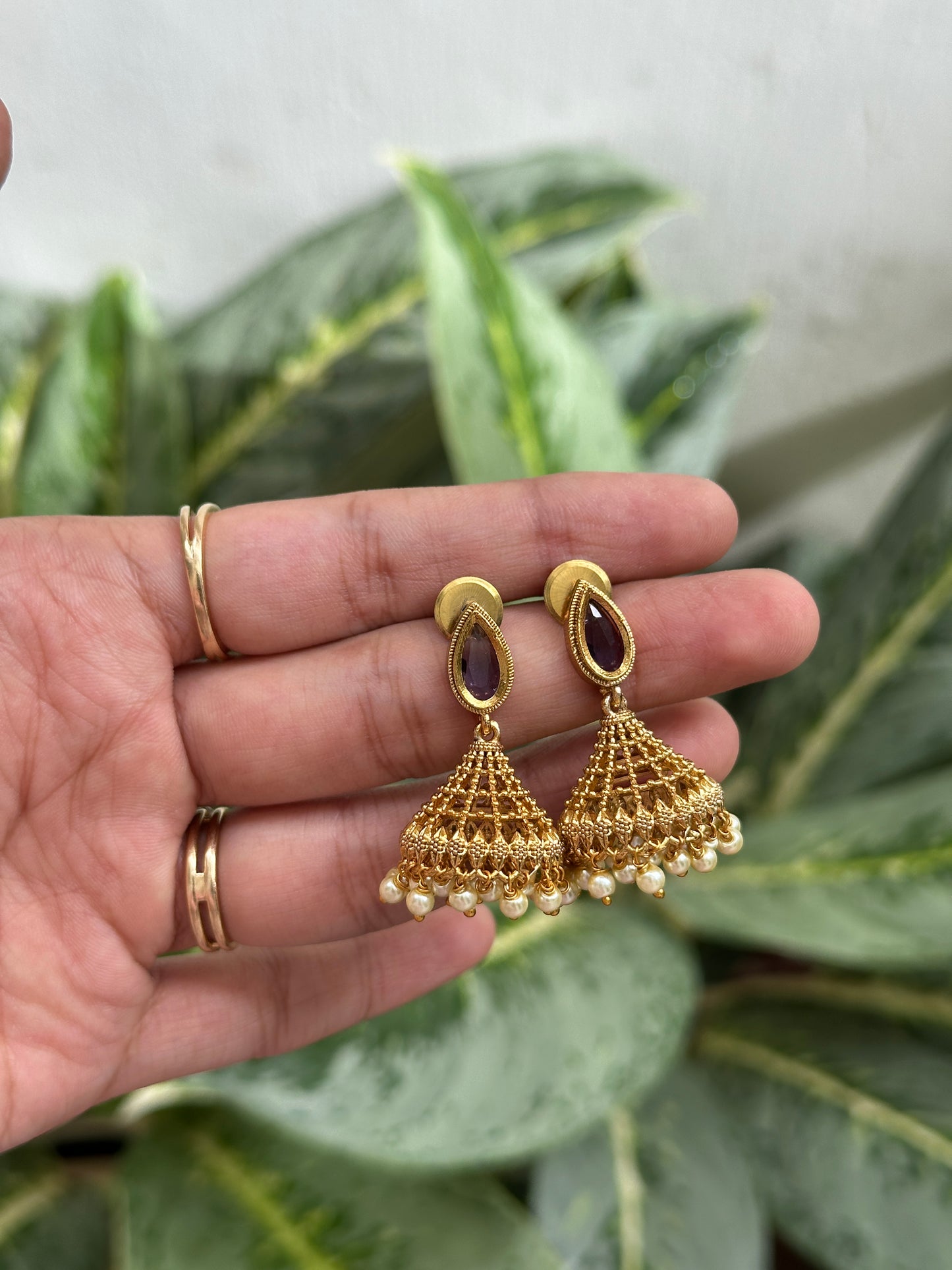 Non idol matte Jhumkas